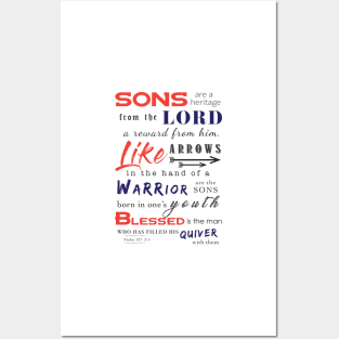 Beautiful Bible Verse for Son Posters and Art